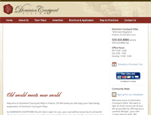 Tablet Screenshot of dominioncourtyard.com